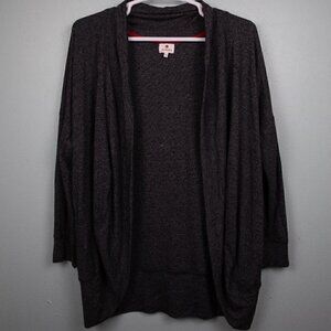 Sundry gray cocoon open cardigan-4